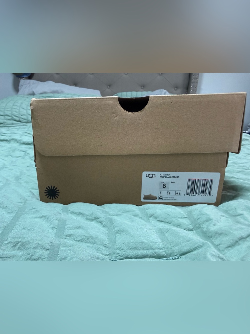 UGG Kids Classic Micro Slipper in Sand